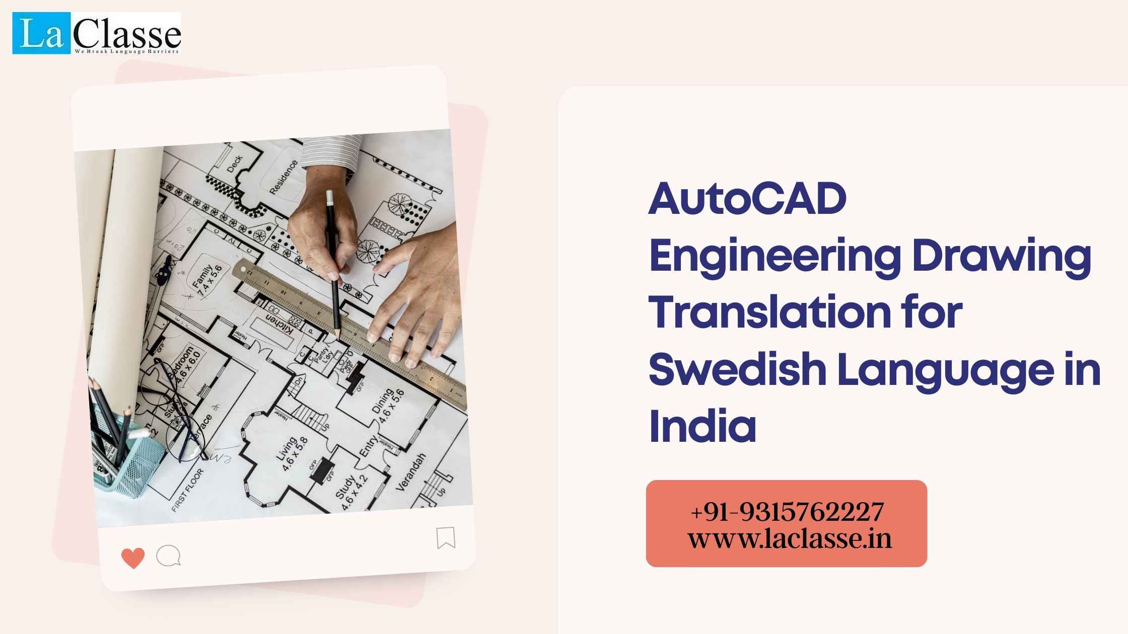 AutoCAD Engineering Drawing Translation for Swedish Language in India